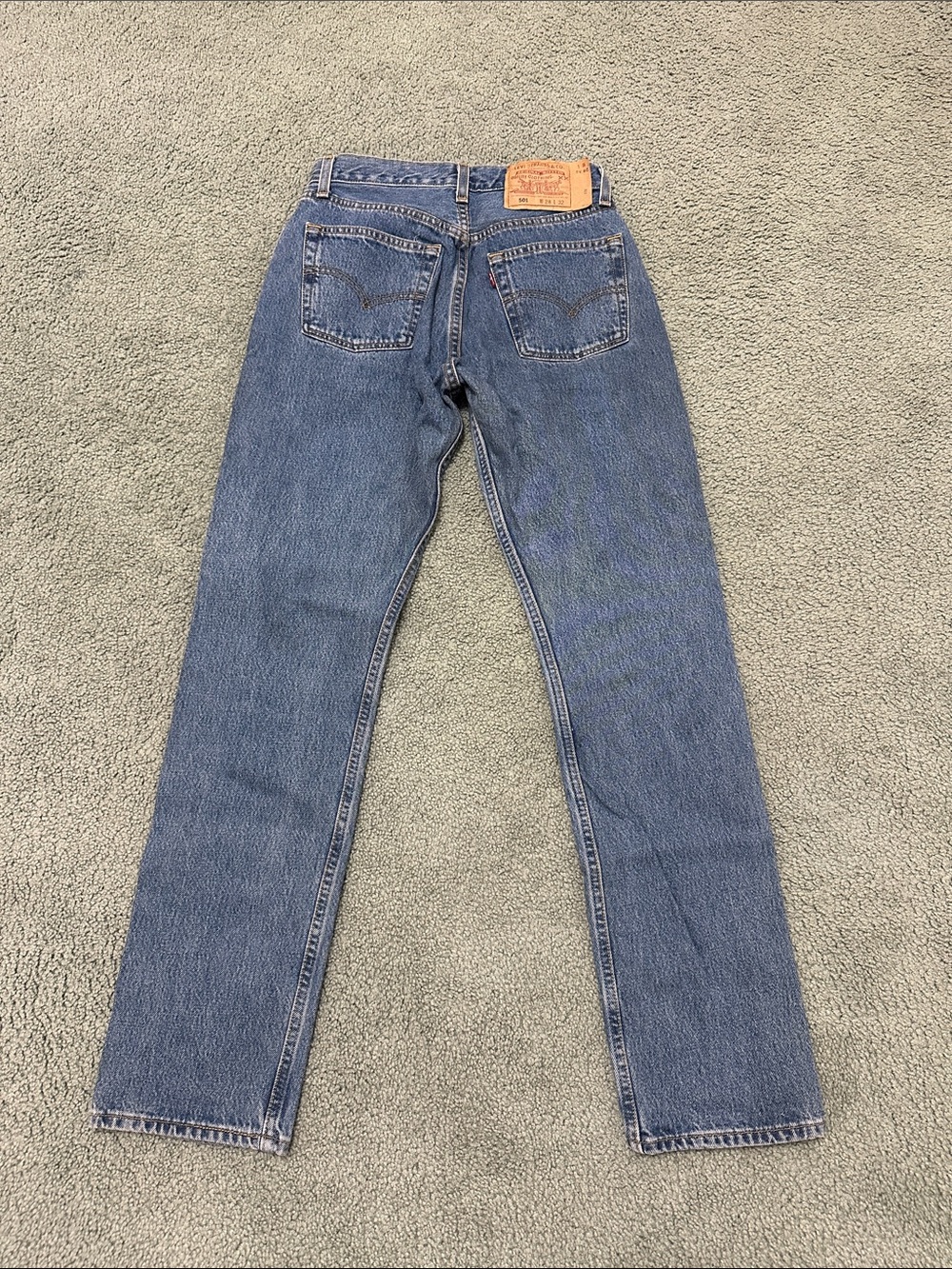 Women’s Vintage Levi’s 501 button fly straight leg jeans made in USA